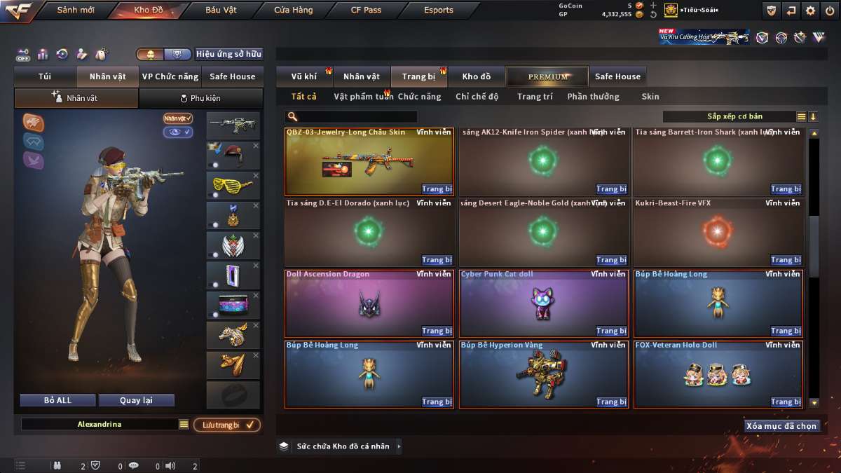 shop acc cf uy tin gia re